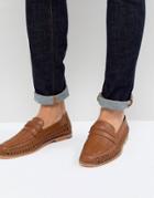 Frank Wright Woven Shoes In Tan - Tan