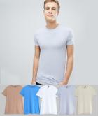 Asos Crew Neck T-shirt 5 Pack Save - Multi