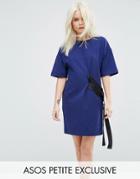 Asos Petite D-ring Detail T-shirt Dress - Navy