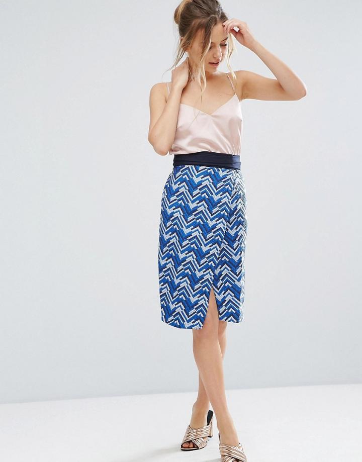 Closet Pencil Skirt - Blue