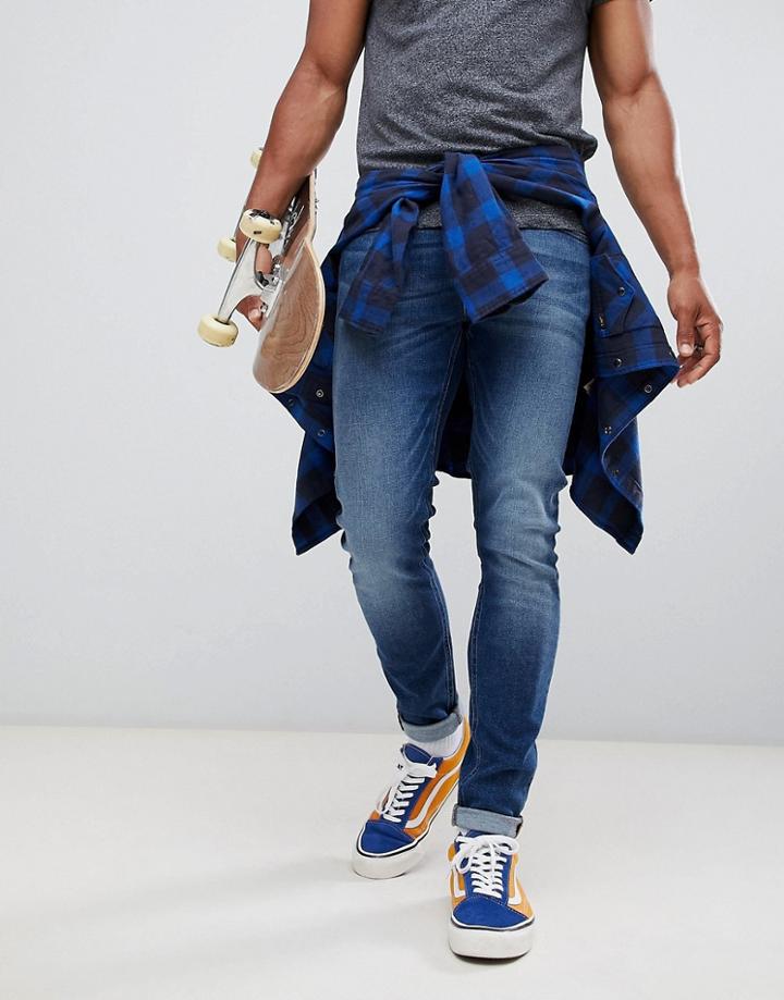 Lee Malone Super Skinny Jeans In Blue Drop - Blue