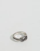 Icon Brand Roped Knot Ring In Silver - Silver