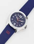 Tommy Hilfiger Logo Watch In Navy