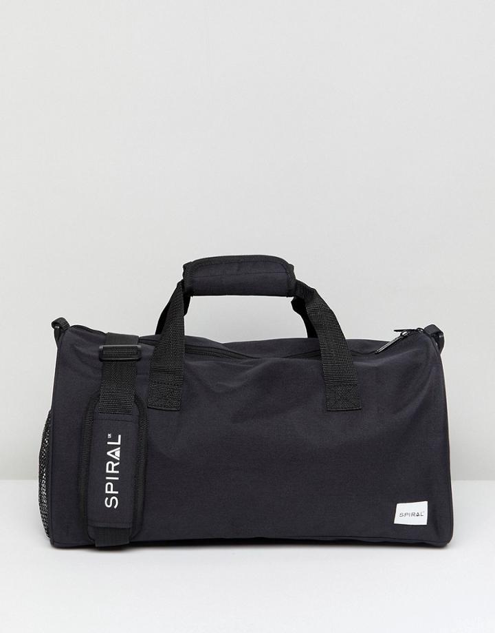 Spiral Duffel Bag In Black - Black