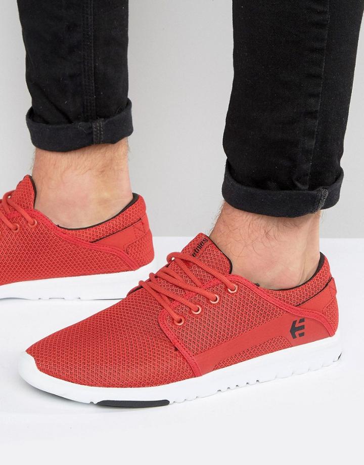 Etnies Scout Sneakers - Red