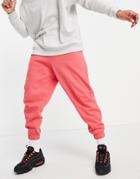 Asos Design Organic Set Oversized Sweatpants In Pink