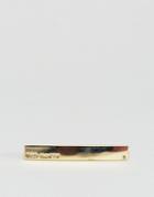 Ted Baker Gold Tie Bar With Corner Crystal Stone - Gold