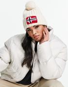 Napapijri Semiury 4 Bobble Beanie In Cream-white