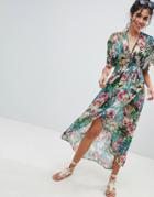 Mw By Matthew Williamson Jungle Print Maxi Caftan - Multi