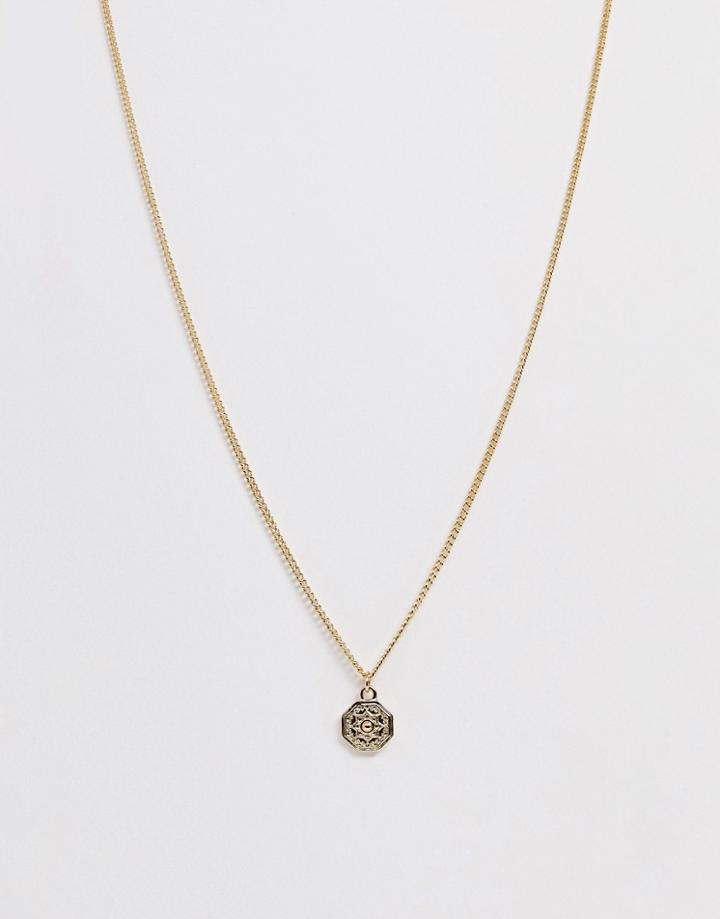 Designb Gold Coin Necklace - Gold