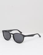 Tommy Hilfiger Round Sunglasses In Black - Black