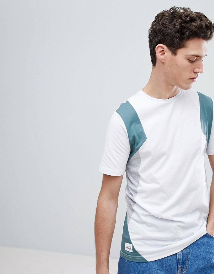 Native Youth Color Block T-shirt - White