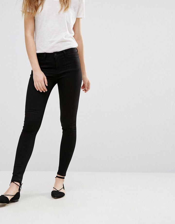 Warehouse Skinny Jean In Black - Black