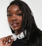 New Look Tall Bling Collar Blouse In Black