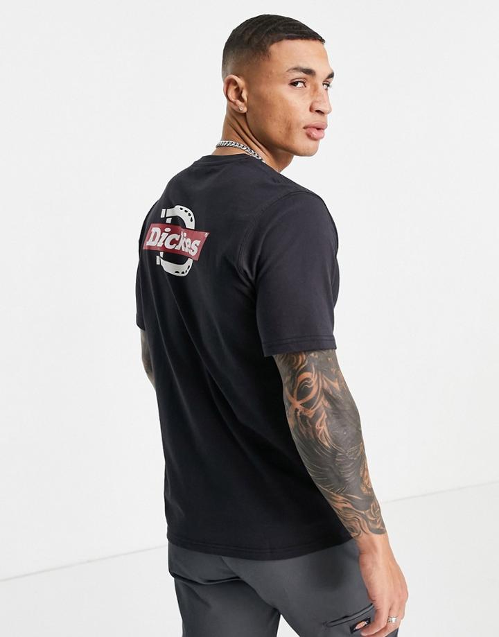Dickies Ruston Back Print T-shirt In Black