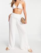 Vero Moda Beach Pants In White