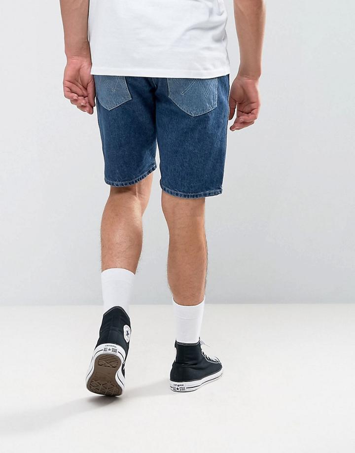 Wrangler Peter Max Retro Denim Short - Blue