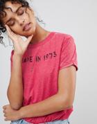 Pepe Jeans Alicia Print T-shirt - Red