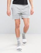 Asos Jersey Shorts In Gray Marl - Gray