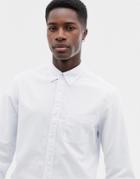 J.crew Mercantile Flex Slim Fit Stripe Oxford Shirt Button Down In Blue/white - Blue