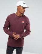 Ellesse Long Sleeve T-shirt With Small Logo - Red