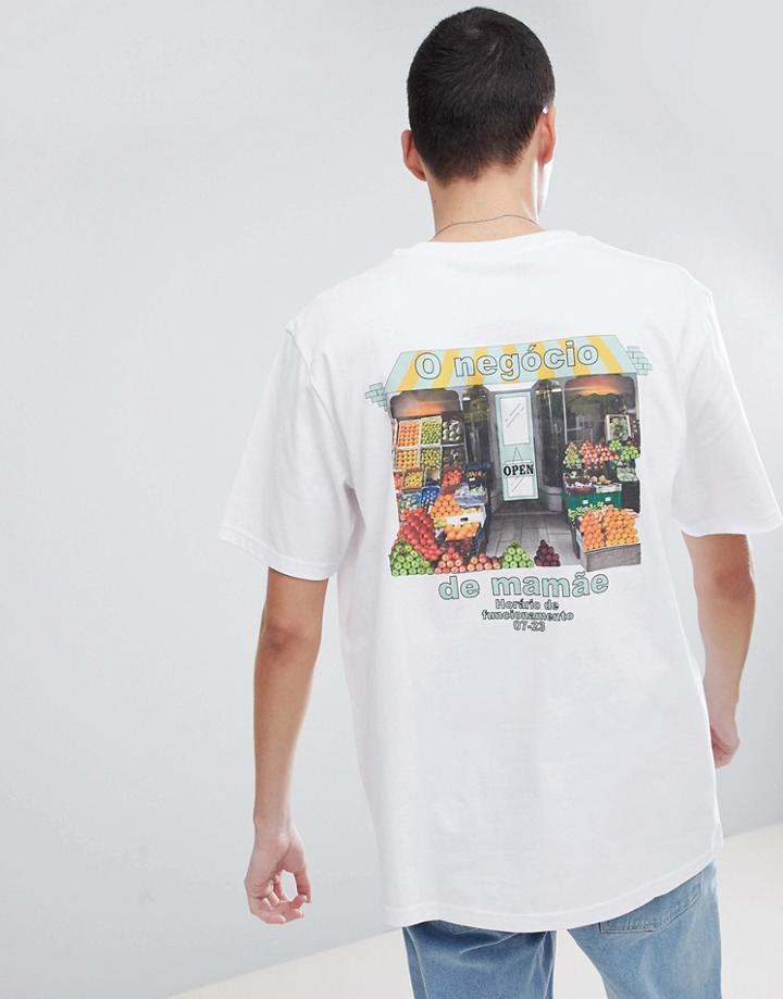 Weekday Frank Sun T-shirt - White