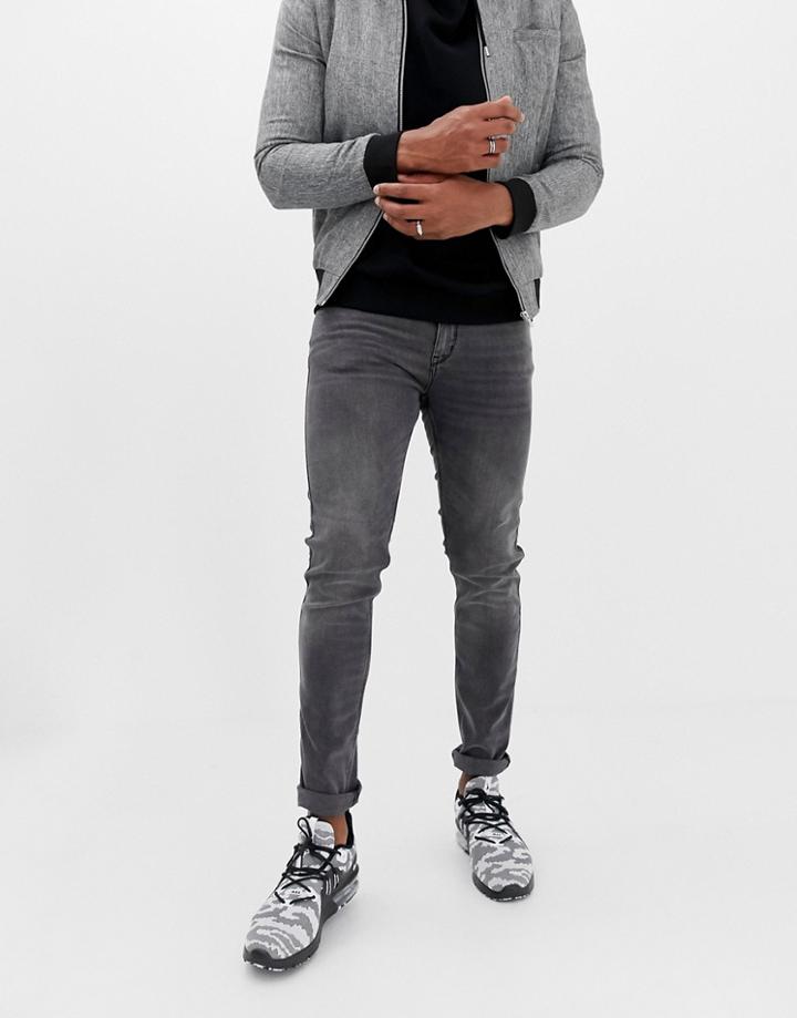Hugo 734 Skinny Fit Jeans In Gray - Gray