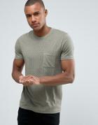 Selected Homme Contrast Pocket T-shirt - Green