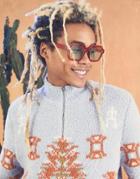 Asos Design Knit Borg Yarn Half Zip Sweater With Pattern-blue