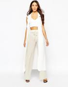Never Fully Dressed Metallic Wide Leg Pant - Gold