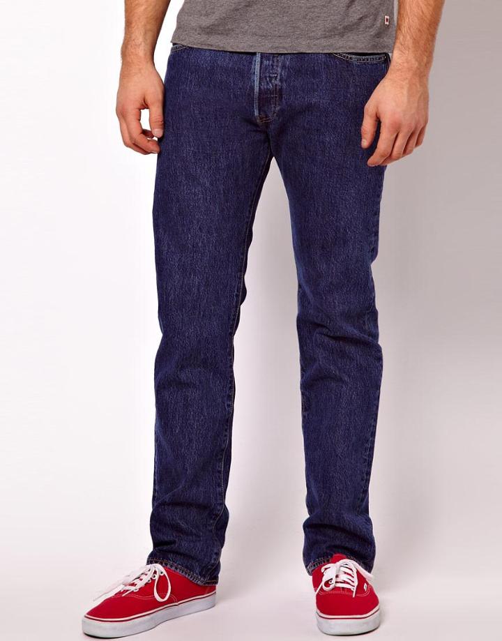 Levis Jeans 501 Straight Fit Stonewash
