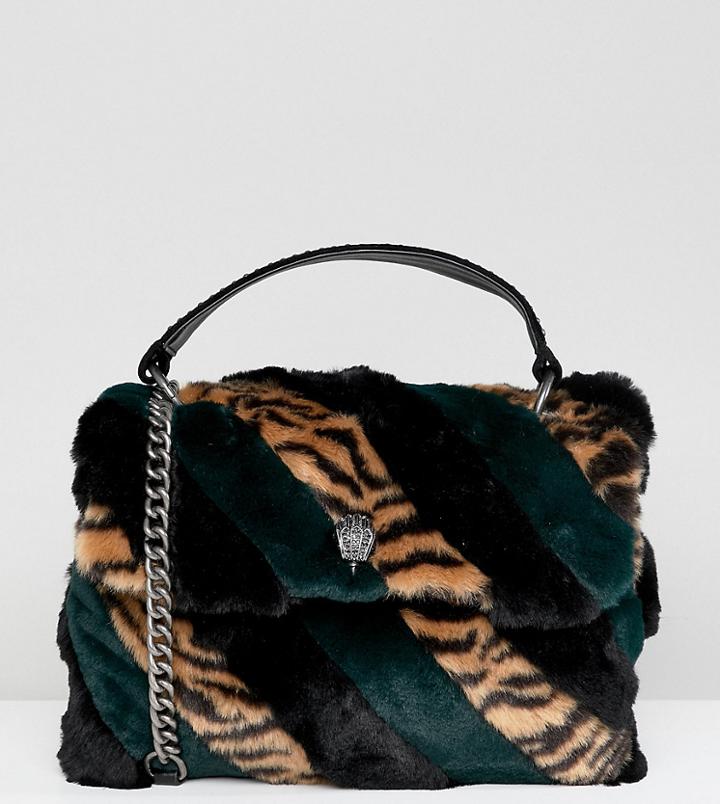 Kurt Geiger Soho Multi Rainbow Faux Fur Cross Body Bag - Multi