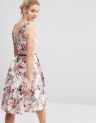 Ted Baker Blossom Jacquard Dress With V-back - Multi