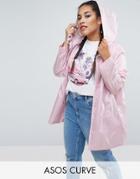 Asos Curve Pac-a-trench - Pink