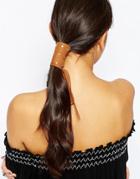 Asos Studded Suede Hair Wrap - Tan