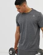 Reebok Work Out Ready Melange Tech T-shirt In Gray