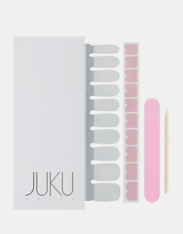 Juku Nails French Hearts Nails - Pink - Pink
