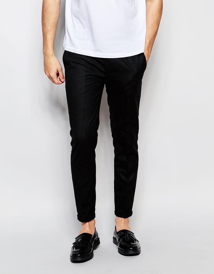 Lindbergh Slim Pants With Elasticated Waist - Black