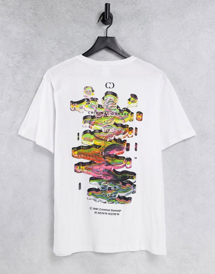 Criminal Damage Dna Backprint T-shirt In White