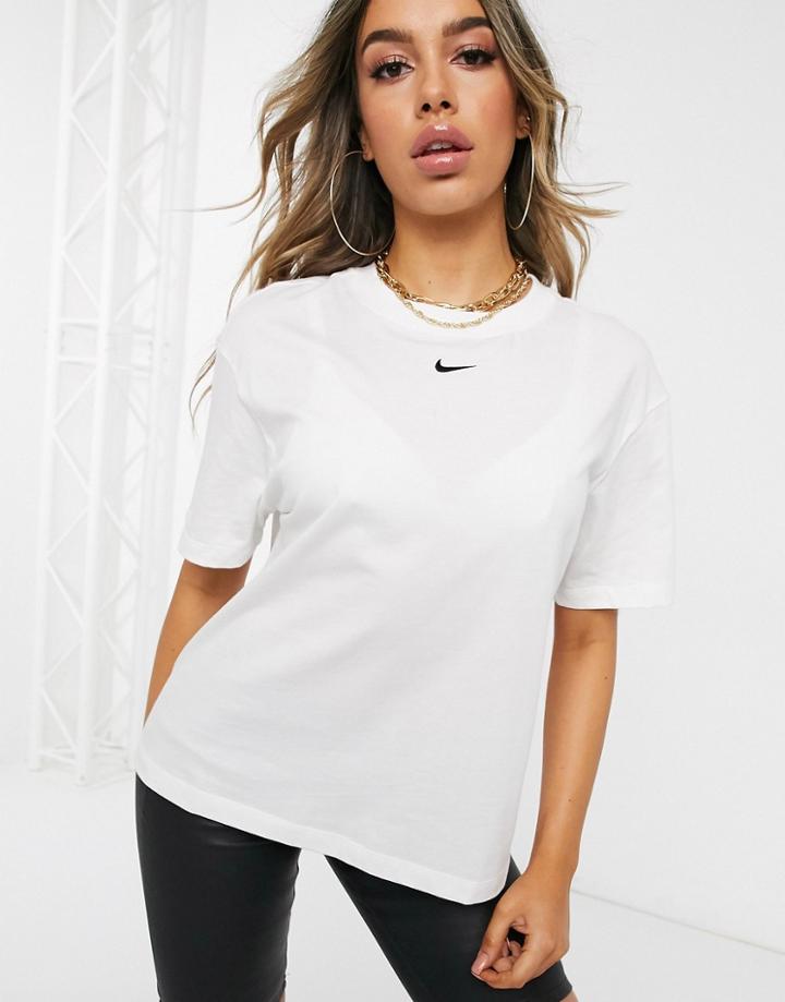 Nike Central Swoosh Oversized White T-shirt