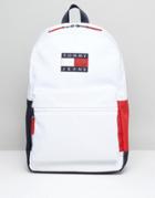 Tommy Jeans Nylon Backpack Icon Colors In White - White