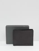 Forbes & Lewis Leather Billfold Wallet In Black - Black
