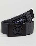 Element Beyond Webbing Belt In Gray - Gray