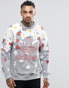 Adidas Originals X Pharrell Daisy Logo Sweatshirt Ao2984 - Gray