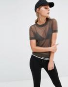 New Look Mesh T-shirt - Green
