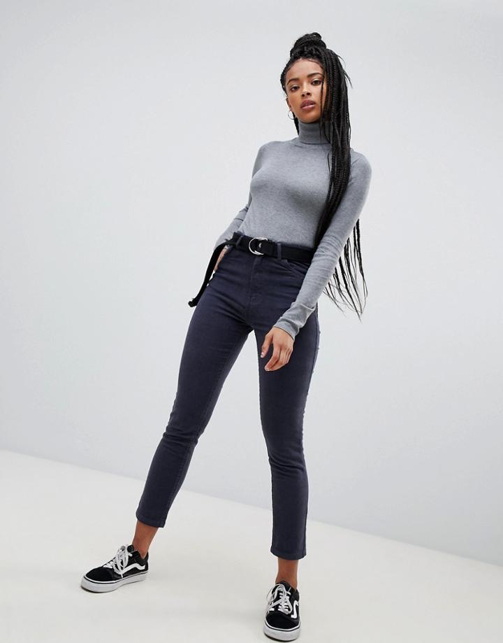 Pull & Bear Cord Mom - Purple