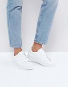 Vagabond Zoe Leather Sneakers In White - White