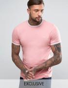Fred Perry Twin Tipped T-shirt Exclusive In Pink - Pink