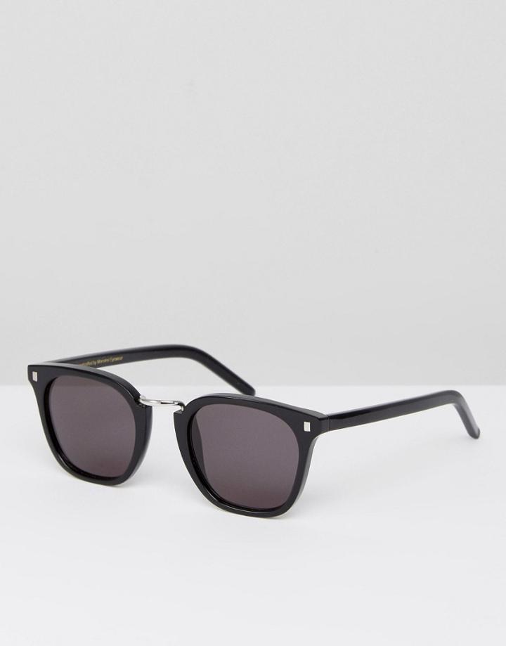 Monokel Eyewear Ando Square Sunglasses In Black - Black