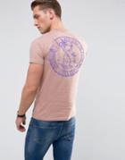 Friend Or Faux Hammond Back Print T-shirt - Pink